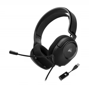 Corsair HS35 Surround v2 Multiplatform Wired Gaming Headset  Dolby 7.1  Flexible Omni-Directional Microphone  Universal 3.5mm Connection  PC, Mac