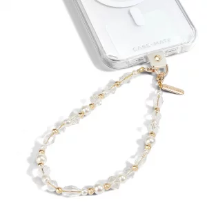 Case-Mate Beaded Phone Charm - Detachable Anti Theft Strap - Hands-Free iPhone Wrist Strap for Women - Phone Chain Wristlet - Fits Galaxy, Pixel and 