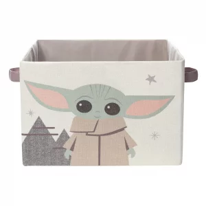 Lambs & Ivy Star Wars Grogu/Baby Yoda Foldable/Collapsible Storage Bin/Basket