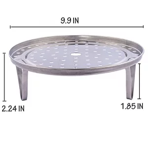 Steaming Rack Household Stainless Steel Cooking Ware Thickened Steaming Rack Stand (10 inch)