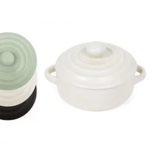 Stoneware Brie Cheese Baking Dish and Warmer with Lid - Oven Safe - Great for Charcuterie Board and Grazing Table Accessories - Perfect for Camembert