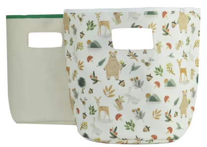 GooseWaddle Soft Storage Baskets for Baby Nursery - 2 Pack Set - Durable & Stylish Bins, Bags, and Organizers - Perfect for Toys & Decor - Nesting De