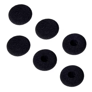 ECS WordHear-O 3.5mm Transcription Headset with in-line Stereo/Mono & Volume, Under Chin, 10' Cord, Clothing Clip, 3 Extra Pair Ear sponges, Compatib