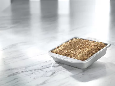 USA Pan American Bakeware Classics 8 inch Square Baking Pan, Aluminized Steel