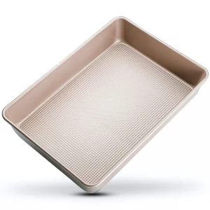 Ultra Cuisine 9x13 Inch Cake Baking And Brownie Pan - Easy Cleaning And Low Maintenance - Elevated Non-Stick Even Baking Experience - Food Safe Coati