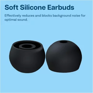 MMOBIEL 10 Pairs Ear Tips Silicone Compatible with Monster Panasonic Powerbeats 1/2/3 JVC Sony Ultimate Ears Sharp TDK Phillips Sennheiser Plantronic