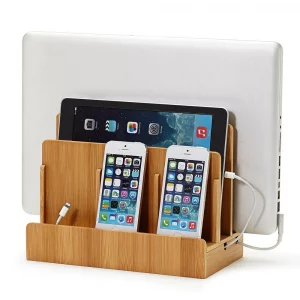Great Useful Stuff G.U.S. Multi-Device Charging Station Dock & Organizer - Multiple Finishes Available. for Laptops, Tablets, and Phones - Strong Bui