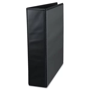 UNIVERSAL 30731 Push-Open Deluxe Plus D-Ring View Binder, 2-Inch Capacity, 8-1/2 x 11, Black