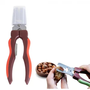 SEJONG COOK Chestnut Scissors, Nut Cracker, Crusher SJ137 - Ergonomic Chestnut Opener, Skin Remover - Kitchen Tool (Handle Color may Vary)