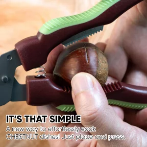 SEJONG COOK Chestnut Scissors, Nut Cracker, Crusher SJ137 - Ergonomic Chestnut Opener, Skin Remover - Kitchen Tool (Handle Color may Vary)