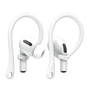 elago Ear Hooks Designed for AirPods Pro 3 & Pro 2 & Pro, 4 & 3 & 2 & 1, Earbuds Accessories, Anti-Slip, Ergonomic Design, Comfortable Fit (White) [U
