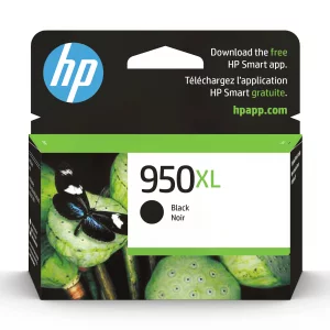 HP 950XL Black High-yield Ink Cartridge for HP Printers | Works with Printer Series: OfficeJet 8600, OfficeJet Pro 251dw, 276dw, 8100, 8610, 8620, 86
