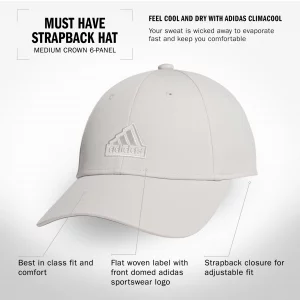 Must Have Medium Crown Structured Adjustable Fit Strapback Hat