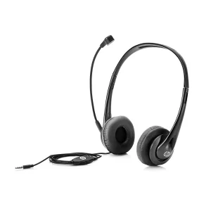 HP Wired Mic Headset w/Microphone for PC (3.5mm Stereo Connector)