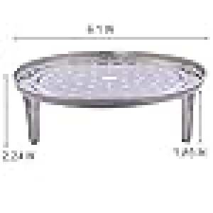 Steaming Rack Household Stainless Steel Cooking Ware Thickened Steaming Rack Stand (6in)