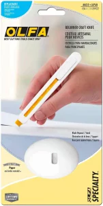 OLFA Beginner Craft Knife Set (ESK-1) - Precision Hobby Art Knife Kit w/Snap-Off Blade & Safety Disposal Stand, Replacement Blades: OLFA ESKB-1/2B Be