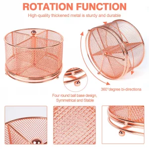 360 Rotating Multifunctional Pen Holder, Cosmetic Organizer, Cutlery Holder for Kitchen, Party Camping Picnic, Dressing Room, Desktop Stationery Sto