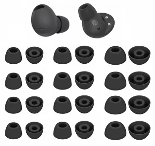 Rqker Eartips Compatible with Galaxy Buds 2 Pro SM-R510 Earbuds, 12 Pairs S/M/L Sizes Soft Silicone Tips Replacement Earbuds Tips, Compatible with Ga