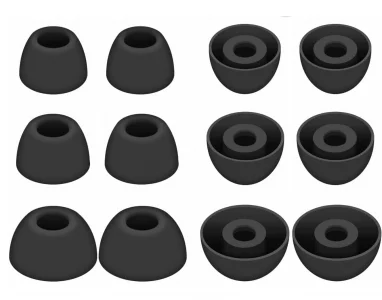 Rqker Eartips Compatible with Galaxy Buds 2 Pro SM-R510 Earbuds, 12 Pairs S/M/L Sizes Soft Silicone Tips Replacement Earbuds Tips, Compatible with Ga