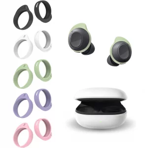 ALXCD Earhooks Compatible with Galaxy Buds FE SM-R400, 5 Pairs Sport Ear Hooks EarFin Anti-Slip Anti Lost Soft Silicone Earbuds Hooks, Compatible wit
