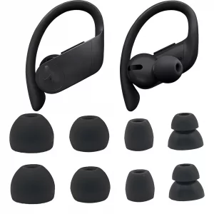 Replacement Eartips Silicone Earbuds Buds Set for Powerbeats Pro Beats Wireless Earphone Headphones,Earbuds Eartips,Flexible Rubber Cover Skin Access