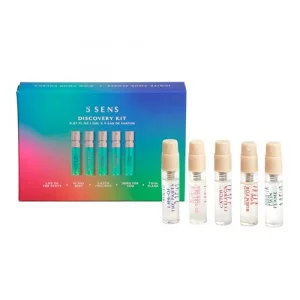 5 SENS Discovery Kit - Eau de Parfum Travel Spray Set: In Too Deep, Catch Feelings, Life of the Party, Twin Flame & Burn For You - Clean, Long-Lastin