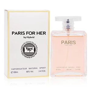 Hybrid & Company Paris for Her Fragrance for Natural Spray Sweet Scent Women Eau De Parfum 3.4 Fl Oz