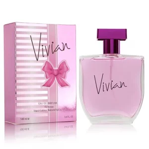 Vivian for Women - Floral Fruity Long Lasting Fragrance - Top Notes of Red Berries & Rose - Base Scents of Creme Brulee & Caramel - Paraben Free & Cr