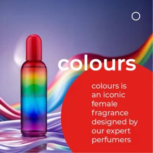 COLOUR ME Milton-Lloyd Colours - Eau de Parfum for Women - Rose, Vanilla Perfume for Women - Floral, Chypre Fragrances - Long Lasting Perfume - 3.4 o