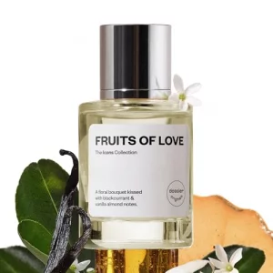 Dossier Fruits of Love - Eau de Parfum for Women - 50ml / 1.7oz - Sweet Fruity Floral Scent with Notes of Blackcurrant, Rose & Vanilla - Clean, Vegan