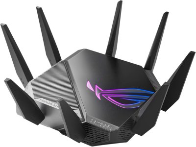 ASUS ROG Rapture GT-AXE11000 Tri-Band WiFi 6E Extendable Gaming Router, 6GHz Band, 2.5G Port, Triple-Level Game Acceleration