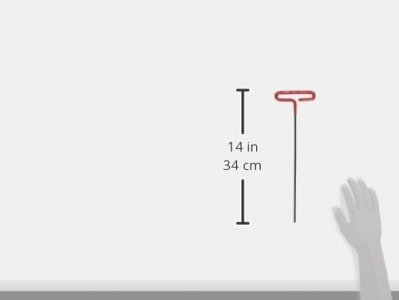 EKLIND 51212 3/16 Inch Cushion Grip Hex T-Handle T-Key allen wrench