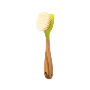 Full Circle Be Good - Bamboo Handle Dish Brush  Sustainable Kitchen Cleaning with Tough Bristles - Natural Dish Scrubber, Nonstick & Cast Iron Clean