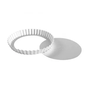Fat Daddio's PFT-8 Round Fluted Tart Pan, 8 x 1 Inch
