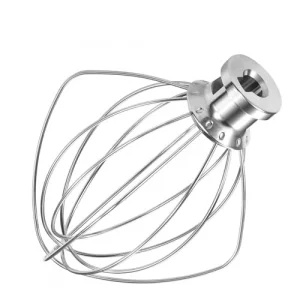 K45WW 6'' Wire Whip Compatible with 4.5-5Qt KitchenAid Tilt-Head Stand Mixer, Kitchenaid Whisk Replacement For Egg Cream Stirrer, Flour Cake Balloon 
