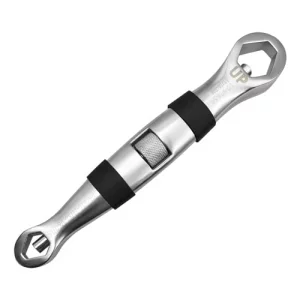 QYQRQF Universal Multifunctional Adjustable Wrench 23 in 1 Spanner Nut and Bolt Pocket Tool from 1/4 to 3/4 Inch and 7mm to 19mm