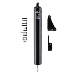 Wright Products Heavy-Duty Pneumatic Storm Door Closer  Durable, Adjustable, Quiet-Closing with Hold-Open Feature (Transitional, Black)
