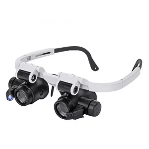 Magnifying Glasses 8X 15X 23X Magnifier LED Headband Glass Eye Magnifying Repair Tool Watchmaking Coin Stamp Currency Book Errors Jewelry Necklace Ma