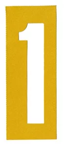 Chartpak Letter and Number Painting Stencils, A-Z and 0-9, 6 Inches H, 35 per Pack (01575)