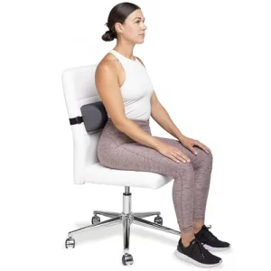 OPTP The Original McKenzie D-Section Lumbar Roll  USA-Made Low Back Lumbar Support Pillow for Office, Back Pillow for Car and Travel. The Preferred 