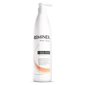 Reminex Anti Gray Hair Shampoo - Proprietary Treatment Infused with Argan Oil To Help Restore Gray And White Hair To Its Natural Color - 13.5 Oz No P