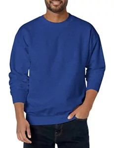 Hanes Men's Ultimate Cotton Heavyweight, Deep Royal, Large