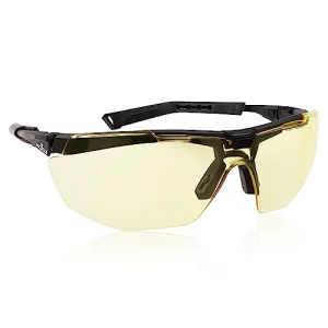 NoCry Yellow Safety Glasses for Men  ANSI Z87 Rated Shooting Eyewear with Scratch and Fog Resistant Lenses  Blue Light Blocking, 100% UV Protection