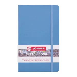 Talens Japan T9314-212M 441815 Art Creation Sketchbook, Drawing Notebook, 5.1 x 8.3 inches (13 x 21 cm), Lake Blue