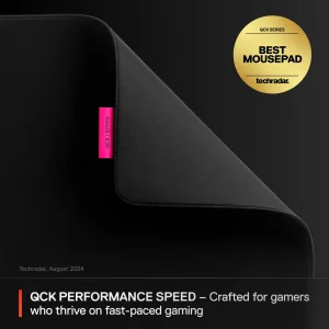 SteelSeries QcK L Performance Speed Gaming Mousepad  Extra Density for a Smooth Glide  Low-Profile Edge Stitching  Non-Slip Neoprene Rubber Base 