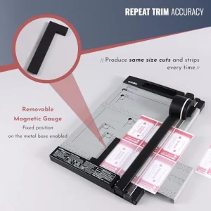 CARL Professional Rotary Paper Cutter with Clear Window 12