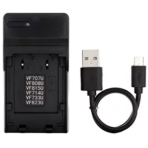 Norifon BN-VF808 USB Charger for JVC GR-D750U, GR-D850, GZ-HD3, GZ-HD30, GZ-HD300, GZ-HD310, GZ-HD320, GZ-HD40, GZ-HD5, GZ-HD6, GZ-HD7, GZ-MG330, GZ-
