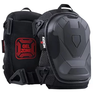 NoCry Professional Construction Knee Pads for Men and Women with Non-Slip Heavy Duty Cap and Ankle Support Thick Foam and Gel Cushioning Reinforc