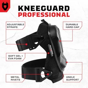 NoCry Professional Construction Knee Pads for Men and Women with Non-Slip Heavy Duty Cap and Ankle Support Thick Foam and Gel Cushioning Reinforc