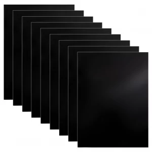 BENECREAT 10 Sheets Black Laser Engraving Testing Paper A4 11x8.3 Inch Double Sides Laser Marking Paper for Fiber Laser Marking and Engraving Laser C